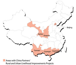 Map of Rural and Urban Livelihood Improvements